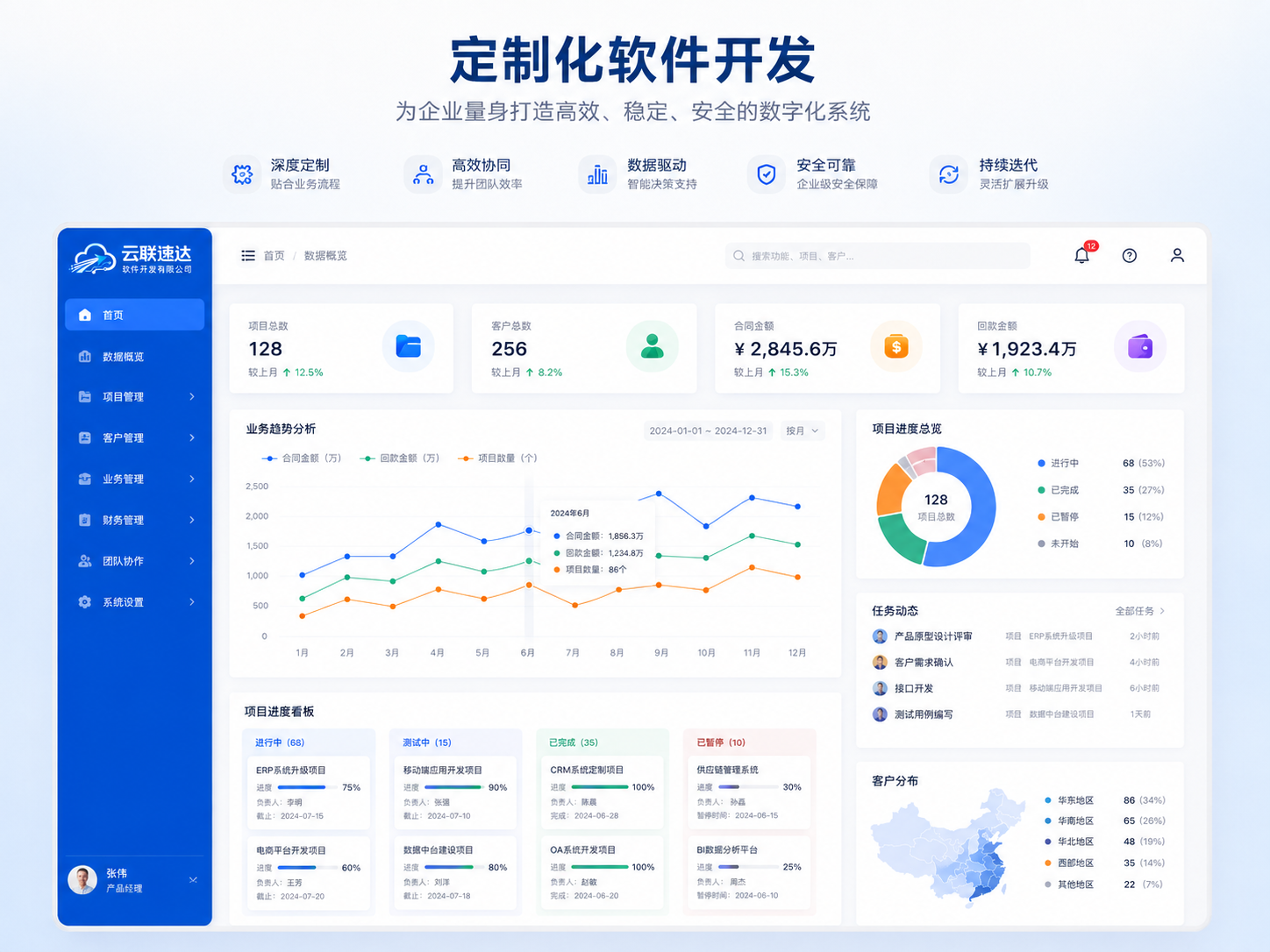 定制化软件开发原项目界面